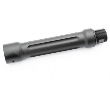 Maple Leaf 3.9 Inch Outer Barrel for M4 AEG Airsoft 150mm Inner Barrel - Black (CNC Aluminum, 14mm CCW) 0
