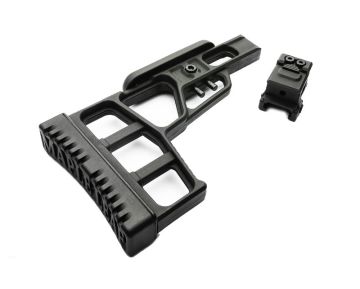Maple Leaf MLC-S2 Tactical Folding Stock for VSR-10 & MLC-338 with Hinge - BK 0