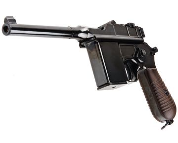 Marushin M712 W Deep Black Normal Barrel Green Gas Airsoft Pistol 0