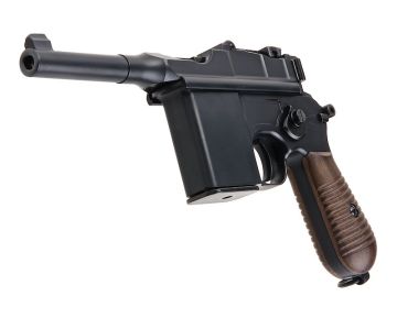 Marushin M712 Matt Black Short Barrel Green Gas Airsoft Pistol 0