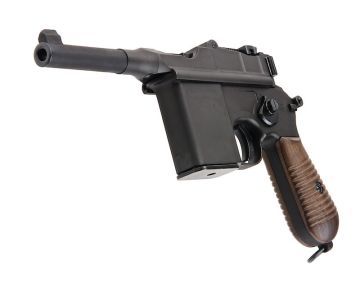 Marushin M712 Black HW Short Barrel Green Gas Airsoft Pistol 0