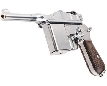 Marushin M712 Silver Short Barrel Green Gas Airsoft Pistol 0