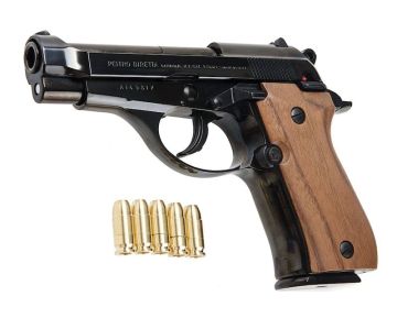 Marushin M84 Model Gun (W Deep Black ABS Enhanced Version, Walnut Grip) 0