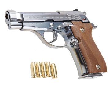 Marushin M84 Model Gun (Silver ABS Enhanced Version, Walnut Grip) 0