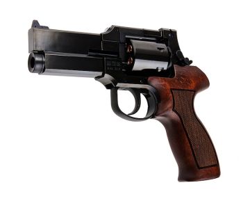 Marushin Mateba Gas Revolver 4 inch - W Deep Black (Heavyweight Wood Grip Version) 0