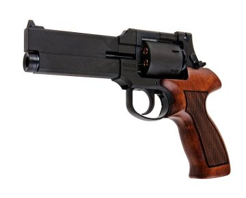 Marushin Mateba Gas Revolver 5 inch - Black (Heavyweight Wood Grip Version) 0