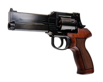 Marushin Mateba Gas Revolver 5 inch - W Deep Black (Heavyweight Wood Grip Version) 0