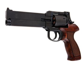 Marushin Mateba Gas Revolver 6 inch - Black (Wood Grip Version) 0