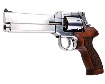 Marushin Mateba Gas Revolver 6 inch - Silver (Wood Grip Version) 0