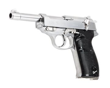 Maruzen P38 AC40.s GBB Airsoft Pistol (Stainless Finish) 0