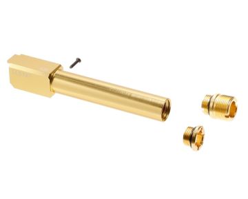 Nine Ball Tokyo Marui G19 Gen 3 / Gen 4 GBB Airsoft Non-Recoil 2 Way Outer Barrel - Gold 0