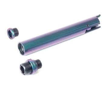 Nine Ball '2Way Fixed' Non-Recoiling Outer Barrel - ZANSHIN for Tokyo Marui Hi Capa 5.1 - Midori Green 0