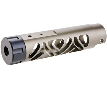 Narcos Airsoft Action Army AAP 01 Front Barrel Kit (Type 6) (CNC Aluminum 6061) - Titanium Gray 0