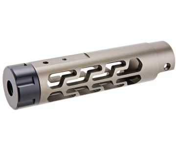 Narcos Airsoft Action Army AAP 01 Front Barrel Kit (Type 7) (CNC Aluminum 6061) - Titanium Gray 0