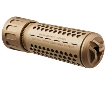ACETECH Predator MKII Tracer Suppressor Unit (M14CCW) w/ Brighter C inside - Tan 0
