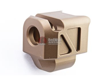 Pro Arms Glock PMM Compensator Umarex / VFC G19X/G19 Gen 4/G17 Gen 5 GBB Pistol - FDE (14mm CCW, CNC Aluminum) 0