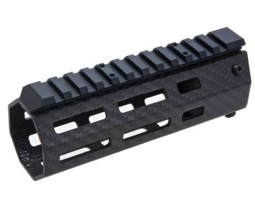Revanchist Airsoft Tokyo Marui MWS GBBR Airsoft Lightweight Carbon Fiber M-lok Handguard Rail (5.5inch, Black) 0