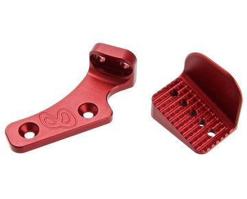 Revanchist Airsoft Tokyo Marui Hi Capa GBB Adjustable Thumb Rest (INF Style) - Red 0