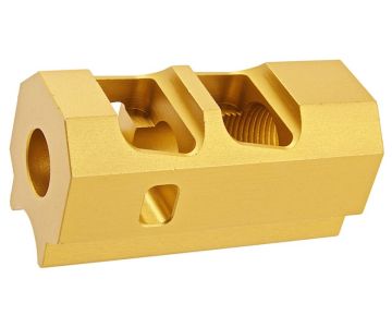 Revanchist Airsoft Tokyo Marui Hi Capa GBB Compensator (INF Style, 14mm CCW) - Gold 0