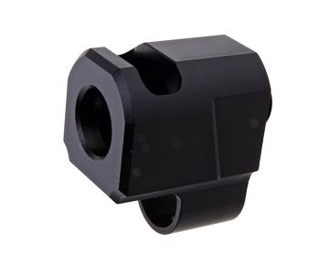 Revanchist Airsoft Hi Capa GBB ST Style Compensator (11mm CW to 14mm CCW, Black) 0