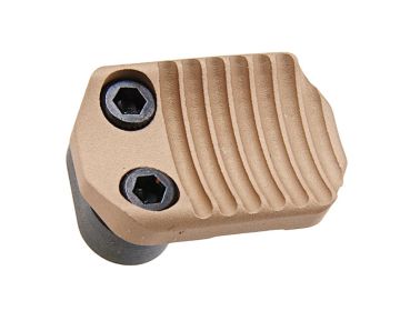 Revanchist Airsoft VFC M4 GBBR Mag Release (CNC Aluminum, Type B, Tan) 0