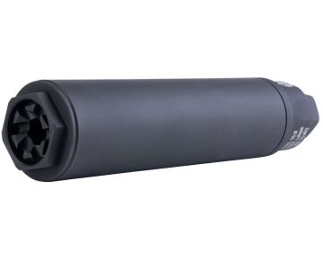 RGW MDX Suppressor Airsoft - 8 inch (14mm CCW, Aluminum) - Black 1