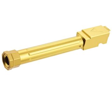 RWA Agency Arms Mid-Line Threaded Barrel for Tokyo Marui G17 Gen 3 GBB Airsoft (14mm CCW)-Gold 0