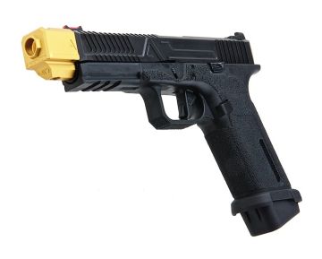 RWC Agency Arms EXA Green Gas Airsoft Pistol - (Stainless Steel Barrel w/ 417 Compensator - GD) 0