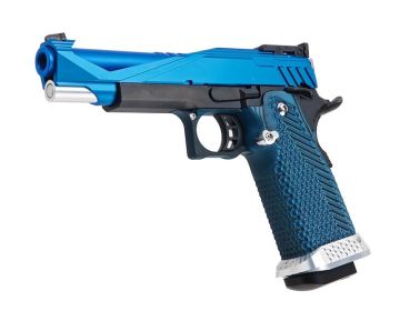 RWC GIGA Hi Capa 5.1 GBB Airsoft Pistol (G10 Grip) - Blue 0