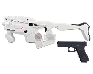 AVATAR HORNET M25 White Cerberus Kit w/ Stock (Mass Effect) with Umarex Glock 17 Gen 3 GBB - Complete Set 0