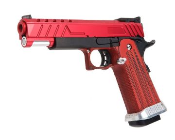 RWC DIVA Hi Capa 5.1 GBB Airsoft Pistol (G10 Grip) - Red 0