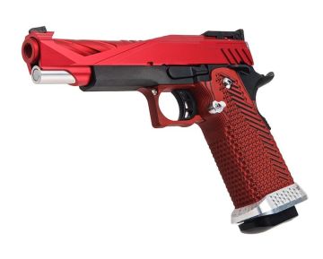 RWC GIGA Hi Capa 5.1 GBB Airsoft Pistol (G10 Grip) - Red 0