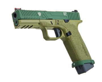 RWC G Zion Cerakote ZKU-II Green EXA 02 Green Gas Airsoft Pistol 0