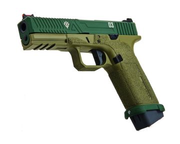 RWC G Zion Cerakote ZKU-II Green EXA 03 Green Gas Airsoft Pistol 0
