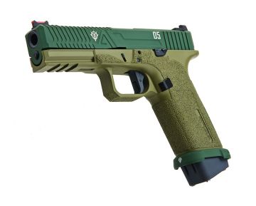 RWC G Zion Cerakote ZKU-II Green EXA 05 Green Gas Airsoft Pistol 0