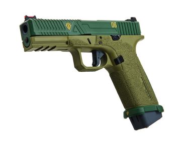 RWC G Zion Cerakote ZKU-II Green EXA 06 Green Gas Airsoft Pistol 0