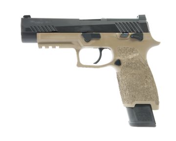 RWC SIG AIR P320 M17 6mm GBB Airsoft Pistol (Cerakote Black Slide & Magpul FDE Frame) w/ Stippling Type B 0
