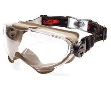 Satellite Buckle Type Tactical Goggles - Tan 0