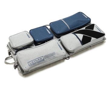 Satellite Container Gun Case (Dimensions: H800mm × W400mm × D100mm) - Grey/ Navy 0