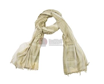 SilverBack Cotton Arab Shemagh Scarf XXL (Beige & Tan) 0
