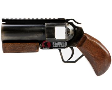 ShowGuns Mini Hand Cannon Airsoft Grenade Launcher (Real Wood Grip) 0
