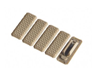 Strike Industries MLOK Cover V2 Style (5pcs) - FDE 0