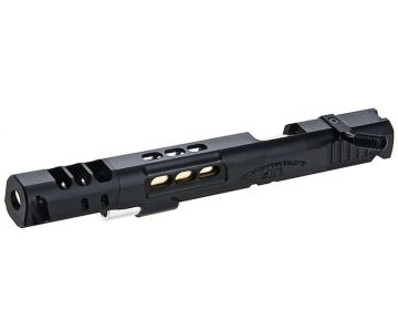 Airsoft Masterpiece Open Slide (S Style DVC) for Tokyo Marui Hi Capa - Black Slide w/ Black Comp (7inch) 0