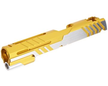 Airsoft Masterpiece Slide 5.1 (Custom 'Alpha') for Tokyo Marui Hi-Capa / 1911 GBB) - Gold 2 Tone 0