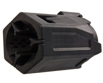 SRU Action Army AAP 01 GBB Airsoft Compensator - Black 0