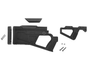 SRU SRQ AR Advanced Stock Grip Kit for Tokyo Marui/ WE/ KSC/ GHK/ VFC M4 GBB (Black) 0