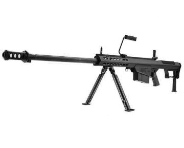 Snow Wolf BARRETT M107A1 Airsoft Sniper Rifle - Black (Spring Power) 0
