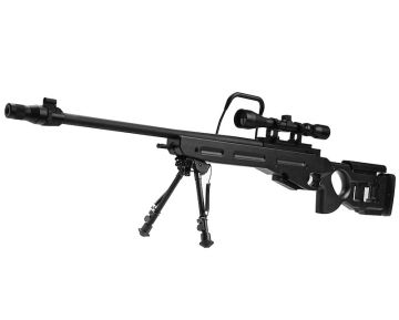 Snow Wolf SV-98 Airsoft Sniper Rifle with Bipod & Scope - Black (SW025A)(Spring Power) 0
