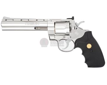Tokyo Marui Python 357 Spring Airsoft Revolver (6 inch) - Stainless Silver 0