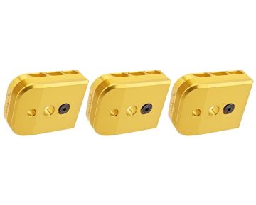 Dr. Black Tokyo Marui Hi Capa 5.1 GBB Magazine Base (Aluminum, Type B, Gold) 0